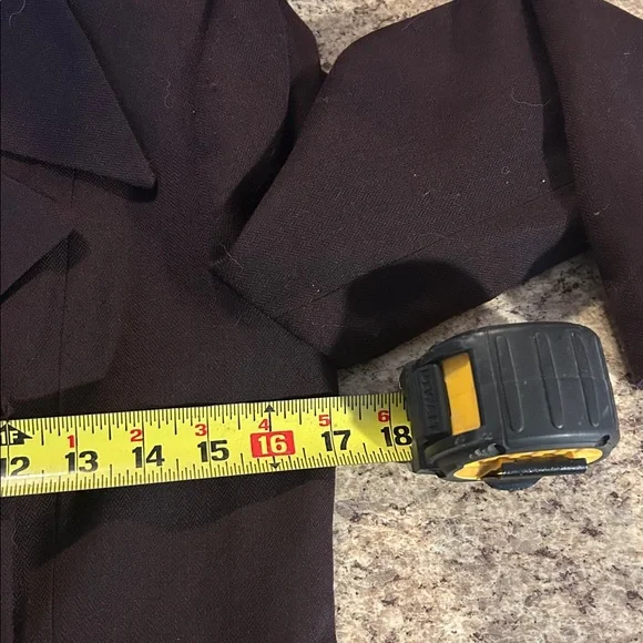 Vintage Hannah Dark Brown Trench Coat ankle length size 6P. CJ - Picture 5 of 6